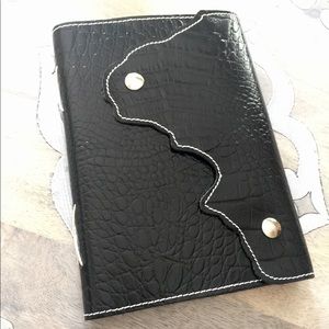 Pratesi Florence Croc Leather Notebook Journal